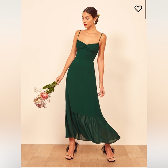 Reformation Dresses & Skirts - Emersyn Dress in emerald